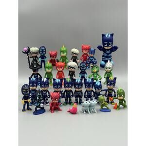 Disney PJ Masks Figure Lot Of 30 Figures Includes Night Ninja Owelette Luna Girl